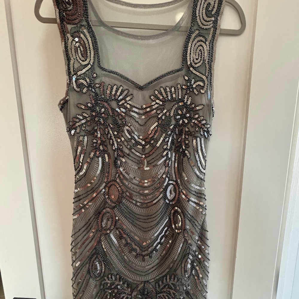 1920’s XS Silver Dress with sequins